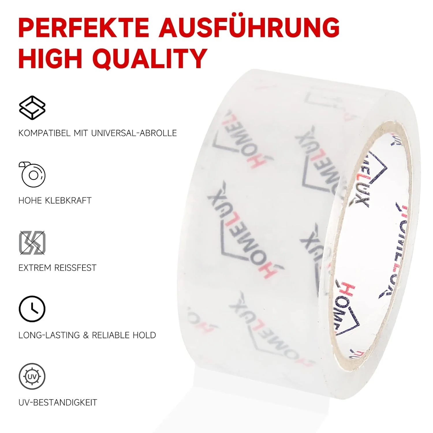 6-144 Packband Klebeband Paketband Paketklebeband Klebestreifen 50mm X 66m - Image 4