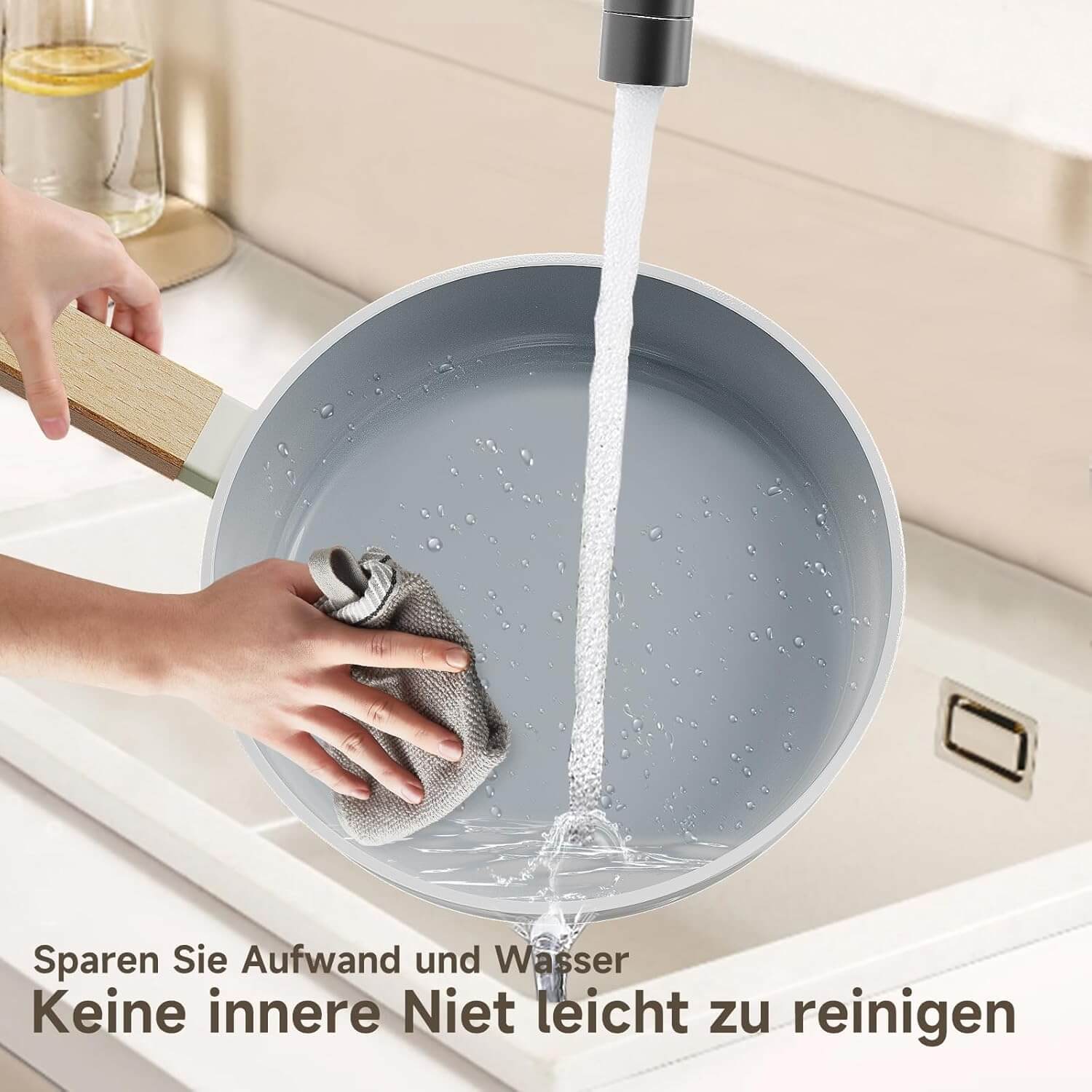 Scheffler 3-teiliges Bratpfannen-Set (20/24/28 cm) – Antihaft-Keramikbeschichtung, Induktionsgeeignet & universell für alle Herdarten - Image 3